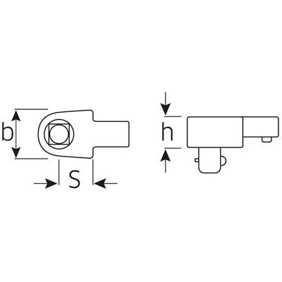 Produktbild von STAHLWILLE® - Vierkant-Einsteckwerkzeug Größe 5 Außen-4kant 3/8" Wkz.Aufn.9x12m