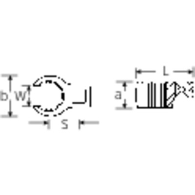 Produktbild von STAHLWILLE® - CROW-RING-Schlüssel SW.16mm Innen-4kant 3/8" L.36,1mm