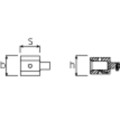 Produktbild von STAHLWILLE® - Einsteckadapter Wkz.Aufn.14x18mm Innen-4kant 9x12mm