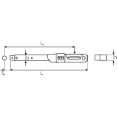 Produktbild von STAHLWILLE® - Drehmomentschlüssel Service MANOSKOP® m.Aufnahme f.Einsteck.Wkz. 