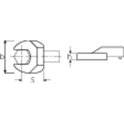 Produktbild von STAHLWILLE® - Maul-Einsteckwerkzeug SW.30mm Wkz.Aufn.22x28mm