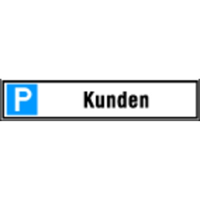 Produktbild von SafetyMarking® - Parkplatzschild 520 x 110mm Alu, "Besucher"