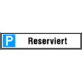 Produktbild von SafetyMarking® - Parkplatzschild 520 x 110mm Alu, "Besucher"