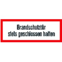 Produktbild von SafetyMarking® - Hinweisschild "Brandschutztür geschlossen halten" Folie, nachl