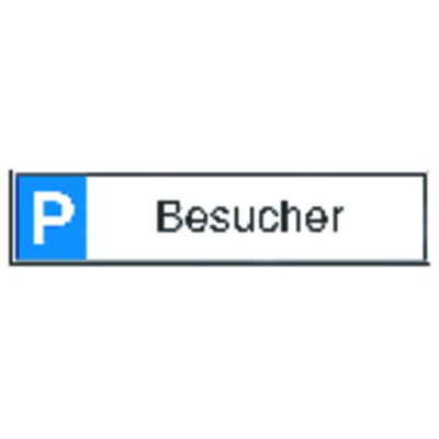 Produktbild von SafetyMarking® - Parkplatzschild 520 x 110mm Alu, "Besucher"