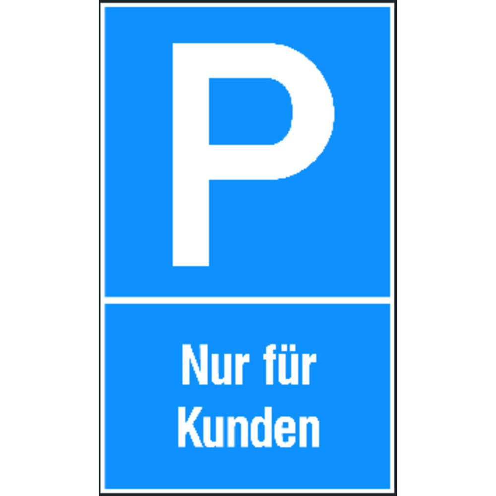 SafetyMarking® Parkplatzschild „Parken nur für Kunden“ Produktbild img1 L