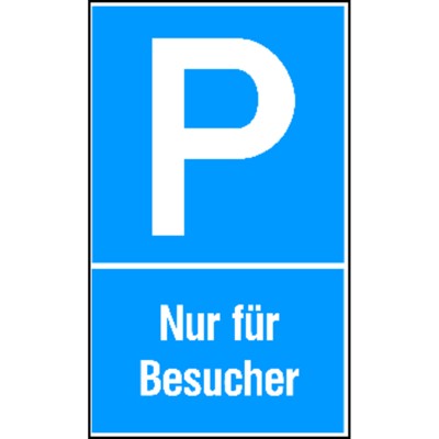 Produktbild von SafetyMarking® - Parkplatzs. Nur f. Bes. Kunststoff (PS)