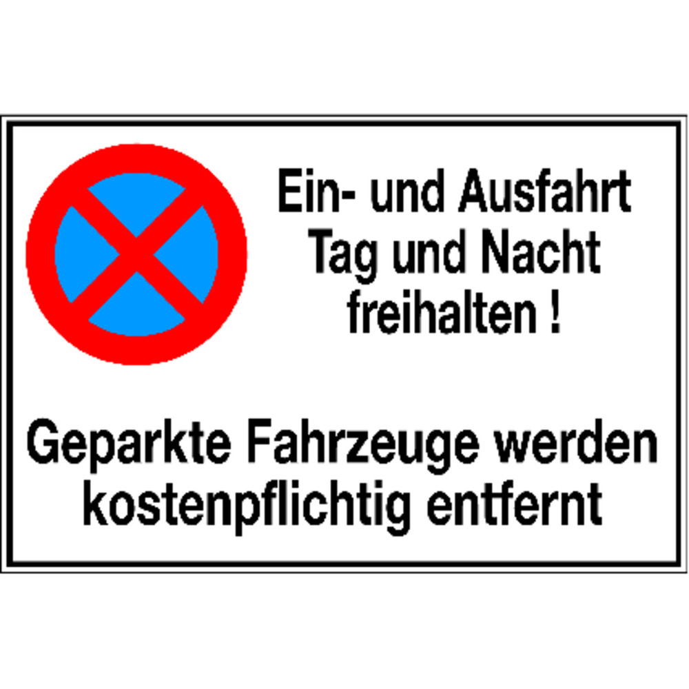 SafetyMarking® Symbol Ein- und Ausfahrt Alu geprägt Produktbild img1 L