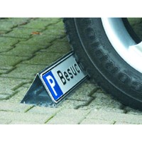 Produktbild von SafetyMarking® - Parkbegrenzung für Parkplatzschild Stahl verzinkt