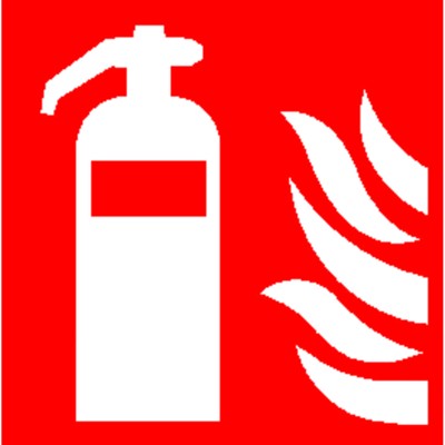 Produktbild von SafetyMarking® - Brandschutzzeichen F001 "Feuerlöscher" Folie 100x100mm