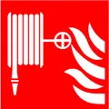 Produktbild von SafetyMarking® - Brandschutzzeichen F002 "Löschschlauch" Folie 200x200mm