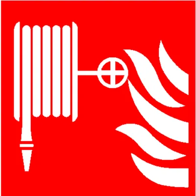 Produktbild von SafetyMarking® - Brandschutzzeichen F002 "Löschschlauch" Folie 200x200mm