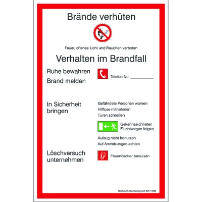 Produktbild von SafetyMarking® - Brandschutzordnung 200x300mm PVC