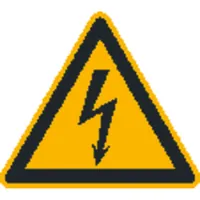 Produktbild von SafetyMarking® - Warnzeichen W012 "Warnung vor elektrischer Spannung" Folie, 25