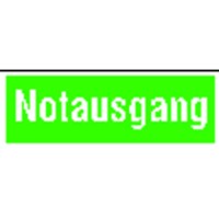 Produktbild von SafetyMarking® - Rettungsschild "Notausgang" Folie 297x105mm