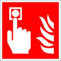 Produktbild von SafetyMarking® - Brandschutzzeichen F005 "Brandmelder" Folie 200x200mm
