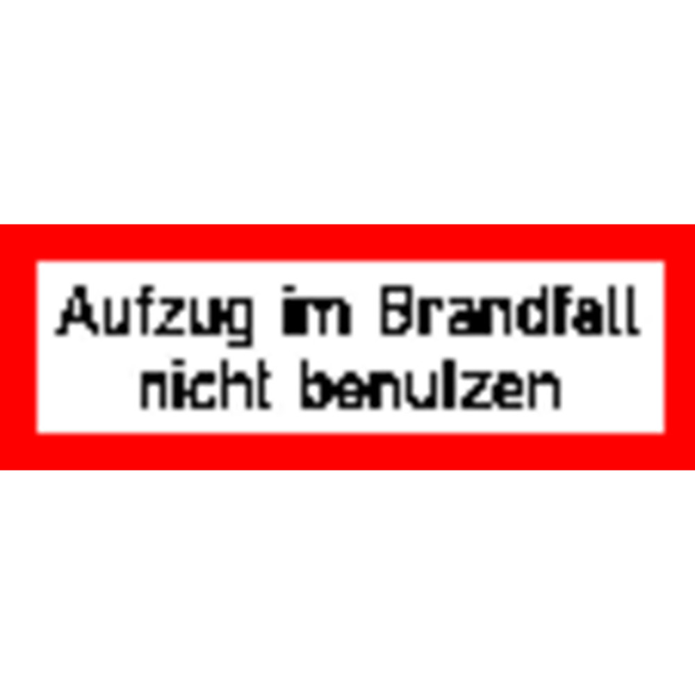 SafetyMarking® Hinweisschild „Aufzug im Brandfall nicht benutzen" Produktbild img1 L