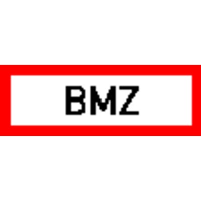 Produktbild von SafetyMarking® - Brandschutzschild "BMZ" 297x105mm Folie nachl.