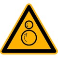 Produktbild von SafetyMarking® - Warnschild W025 "Warnung vor gegenläufigen Rollen" Alu, 100mm