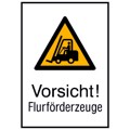 Produktbild von SafetyMarking® - Warnzeichen W014 "Warnung vor Flurförderzeugen" Alu geprägt, 2