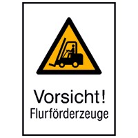 Produktbild von SafetyMarking® - Warnzeichen W014 "Warnung vor Flurförderzeugen" Alu geprägt, 5