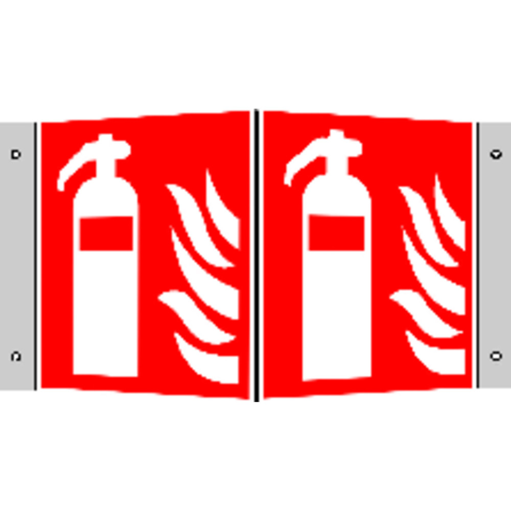 SafetyMarking® Brandschutzzeichen F001 "Feuerlöscher" Winkelform, Alu Produktbild img1 L