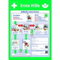Produktbild von SafetyMarking® - Anleitung Erste Hilfe Kunststoff (PVC)