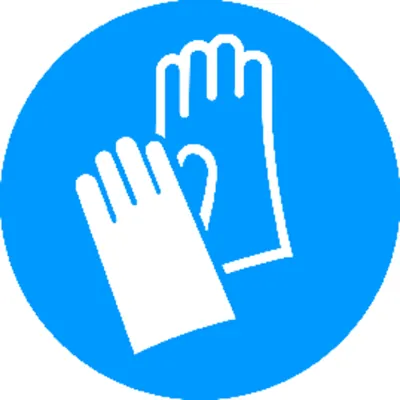 Produktbild von SafetyMarking® - Gebotszeichen M009 "Handschutz benutzen" Folie ø200mm
