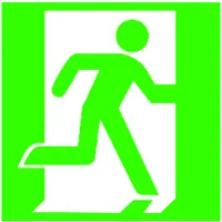 Produktbild von SafetyMarking® - Rettungszeichen E002 "Rettungsweg/Notausgang rechts" Folie 150