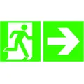 Produktbild von SafetyMarking® - Rettungszeichen E002 "Rettungsweg" Zusatzzeichen E005 rechts A