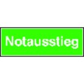 Produktbild von SafetyMarking® - Rettungsschild "Notausstieg" Alu 300x105mm