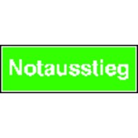 Produktbild von SafetyMarking® - Rettungsschild "Notausstieg" Alu 300x105mm