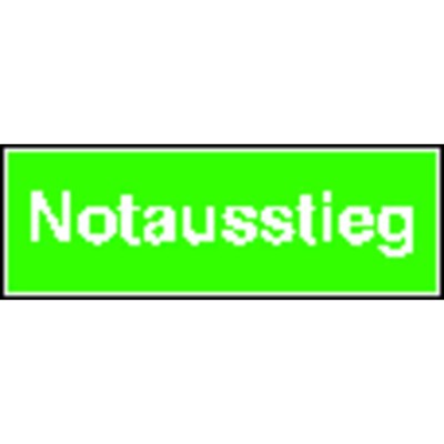 Produktbild von SafetyMarking® - Rettungsschild "Notausstieg" Alu 300x105mm