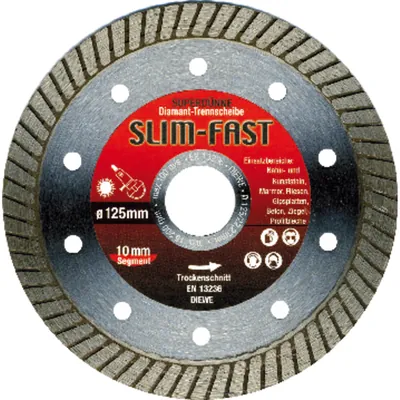Produktbild von DIEWE - Diamant-Trennscheibe SlimFast 125x1,2mm