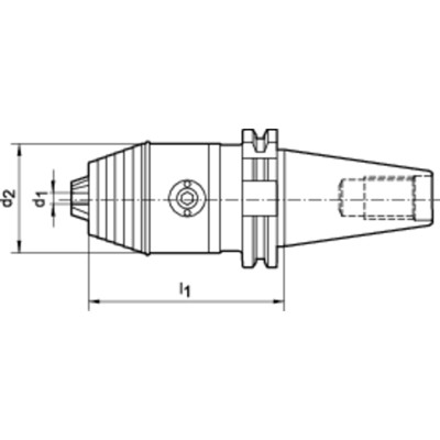 Produktbild von WTE - Kurzbohrfutter DIN 69871 A R/L 2,5-16 SK40