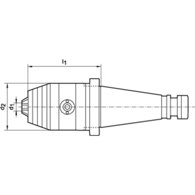 Produktbild von WTE - Kurzbohrfutter DIN 2080 R/L 0,5-13 SK40