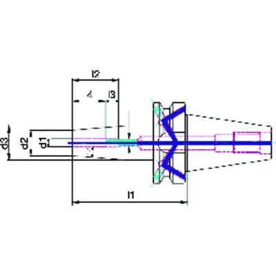 Produktbild von WTE - Schrumpffutter JISB6339ADB 8,0 x 90mm BT40