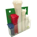 SapiSelco Kabelbinder-Set Nylon 600-teilig Wanddispay Produktbild