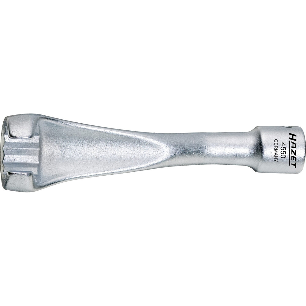 HAZET Einspritzleitungsschlüssel 4550 ∙ 3/8 Zoll (10 mm) Vierkant hohl ∙ Außen Doppelsechskant Profil ∙ SW 17 mm Produktbild img1 L