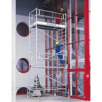MUNK Günzburger Steigtechnik Aluminium-Rollgerüst mit Fahrbalken und Doppel-Plattform Produktbild
