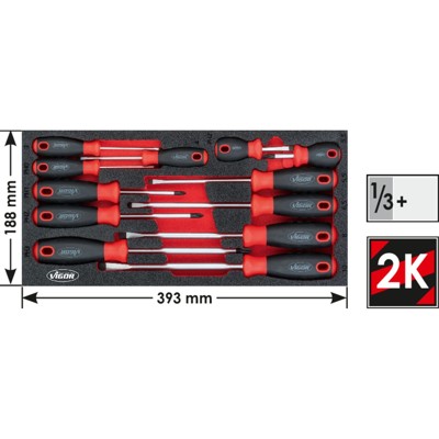 Produktbild von VIGOR® - 12-teiliger Schraubendreher-Satz V49892