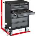 Produktbild von VIGOR® - Werkstattwagen und Satz „Black Edition“ V2379N Gesamtlänge 677mm, 164-