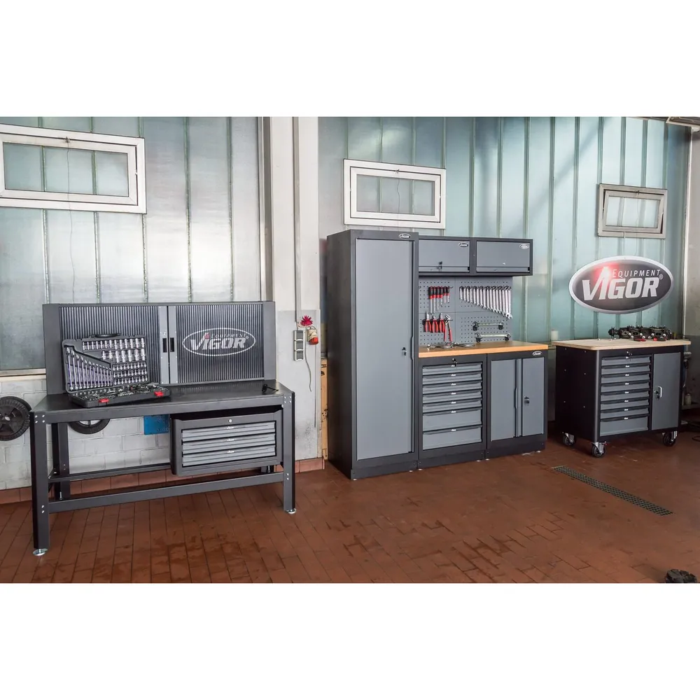 VIGOR Flügeltürschrank, hoch V6000-03, Gesamtlänge 600mm Produktbild img4 L