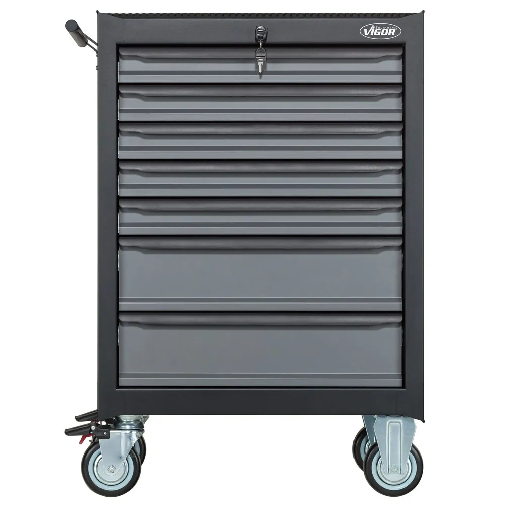 VIGOR Werkstattwagen mit Satz „Black Edition II“ V2712N Gesamtlänge 677mm, 228-teilig Produktbild img15 L