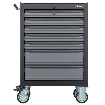 Produktbild von VIGOR® - Werkstattwagen und Satz „Black Edition“ V2379N Gesamtlänge 677mm, 164-