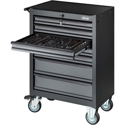Produktbild von VIGOR® - Werkstattwagen und Satz „Black Edition“ V2379N Gesamtlänge 677mm, 164-