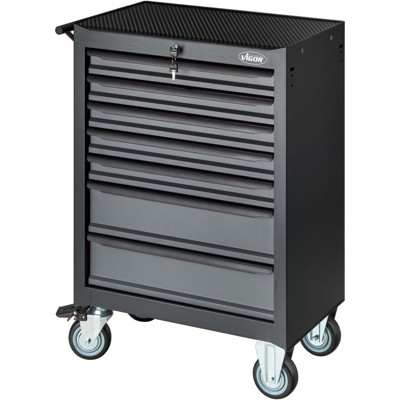 Produktbild von VIGOR® - Werkstattwagen und Satz „Black Edition“ V2379N Gesamtlänge 677mm, 164-