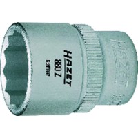 Produktbild von HAZET - Steckschlüssel-Einsatz 880Z-19, 3/8" DIN 3124, Doppel-Sechskant 19mm