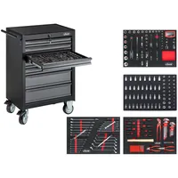 VIGOR Werkstattwagen mit Satz „Black Edition II“ V2712N Gesamtlänge 677mm, 228-teilig Produktbild