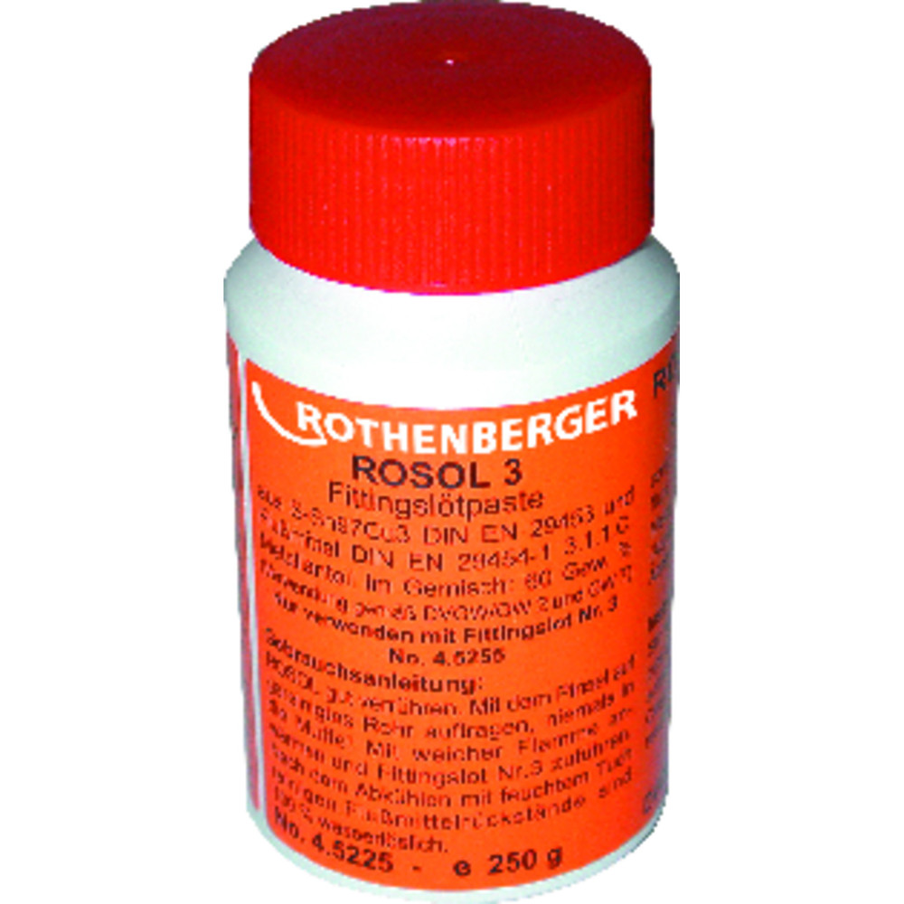 ROTHENBERGER Fittings-Lötpaste Rosol3 250g Flasche Produktbild img1 L